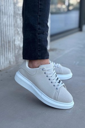 Luis Toronto LT101 Gri Süet Bağcıklı Erkek Ayakkabı